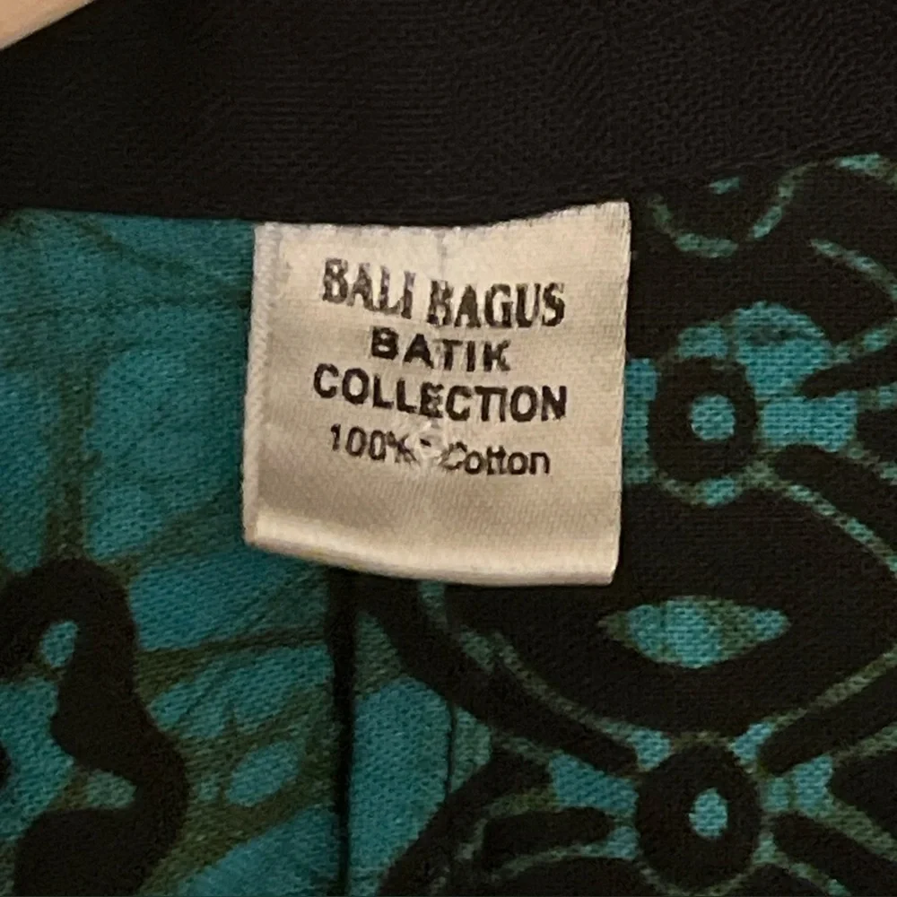 ❌SOLD❌Bali Bagus Batik Collection 100% Cotton Open Front Wide Arms - Picture 5 of 9